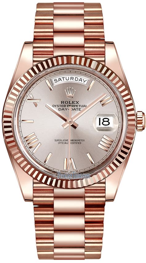 rolex everose gold price|rolex day date reference 228235.